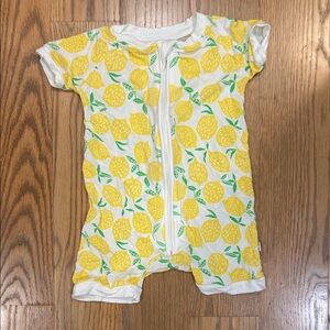 Little Sleepies Lemon Print Baby One Piece Zippy 6-12 Months